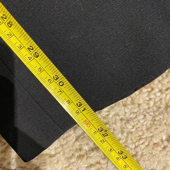 Helmut Lang Women's Wool Trouser Black Size 4 Business Casual Ankle Slit - Picture 9 of 11